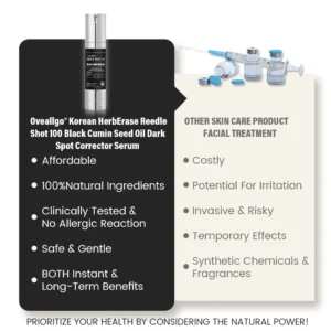 Oveallgo® Korean HerbErase Reedle Shot 100 Black Cumin Seed Oil Dark Spot Corrector Serum
