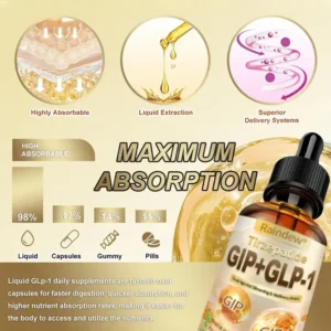 Raindew® Tirzepatide GIP+GLP-1 Dual Agonist Slimming & Wellness Drops