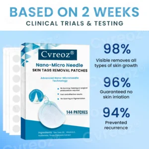 Cvreoz® Nano-Micro Needle Skin Tags Removal Patches