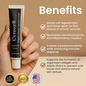 Cvreoz® Advanced Wound Healing Cream for Diabetic Skin