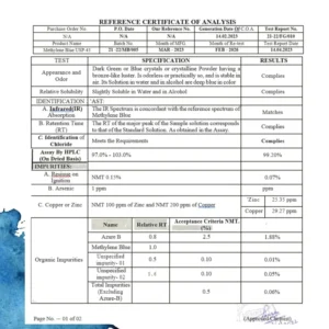 Blissta® USP Grade – Methylene Blue