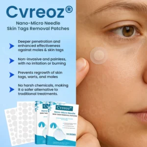 Cvreoz® Nano-Micro Needle Skin Tags Removal Patches