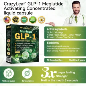 CrazyLeaf® Meglutide GLP-1 Activating Concentrated liquid capsules