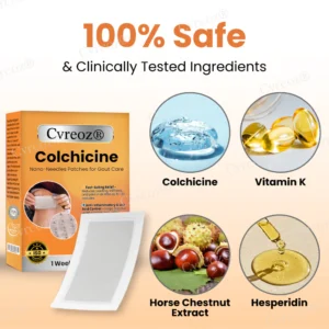 Cvreoz® Colchicine Nano-Needles Patches for Gout Care