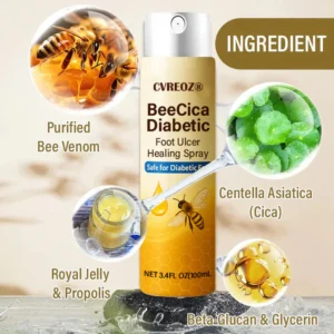 CVREOZ® DiaCure Bee Venom & Centella Diabetic Foot Ulcer Spray