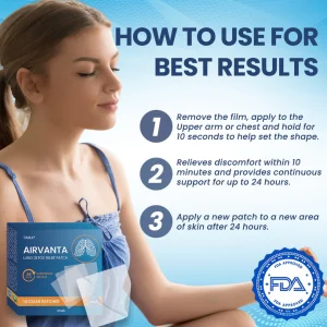 Timilk® AirVanta Lung Detox Relief Patch