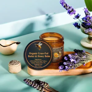 JORONDY Organic Grass-Fed Butter & Honey Balm