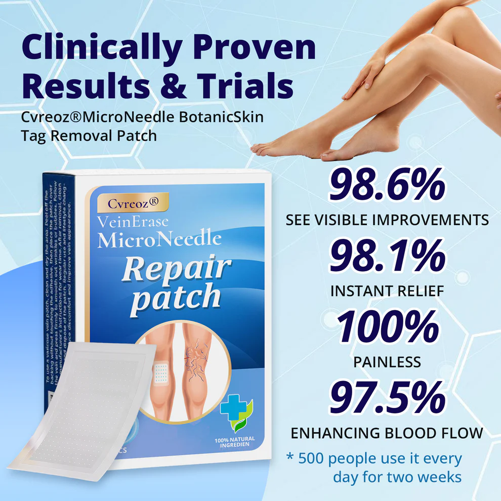 Cvreoz® VeinErase MicroNeedle Repair Patch 3 Cvreoz® VeinErase MicroNeedle Repair Patch