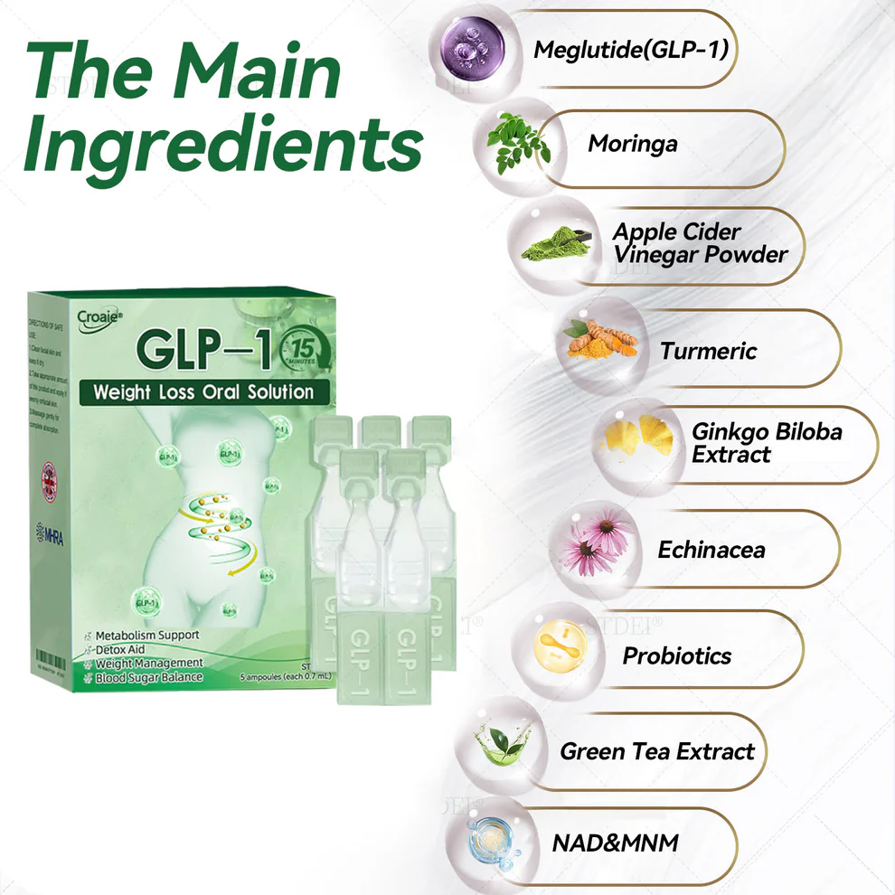 Croaie® GLP-1 weight loss oral solution, solving problems 8 Croaie® GLP-1 weight loss oral solution, solving problems