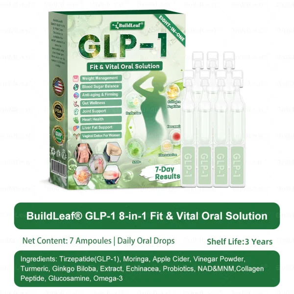 BuildLeaf®, GLP-1 8-in-1 Fit & Vital Oral Solution