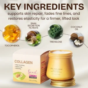 Snail Hydrating Anti-Wrinkle and Rejuvenating Cream