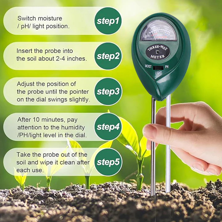 LIMETOW™ Gardener's Assistant Soil Quality Monitor 3 LIMETOW™ Gardener's Assistant Soil Quality Monitor